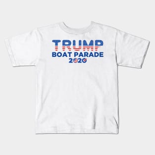 Donald Trump 2020 Boat Parade Lake Travis Kids T-Shirt